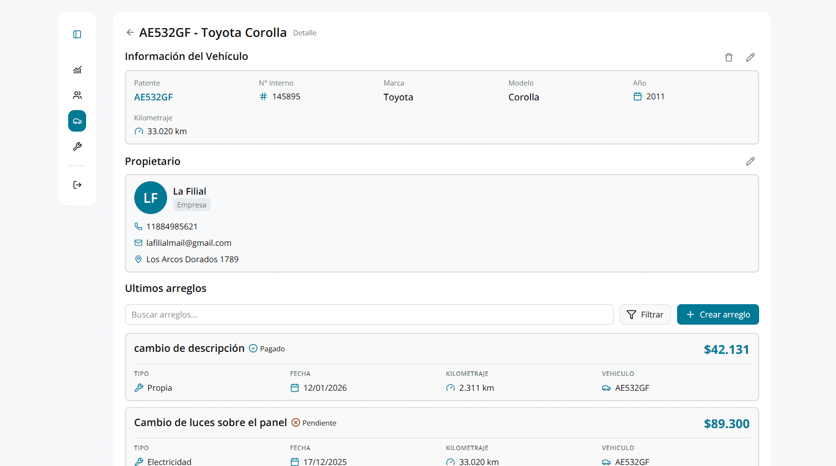 Captura del sistema B2Car (2)